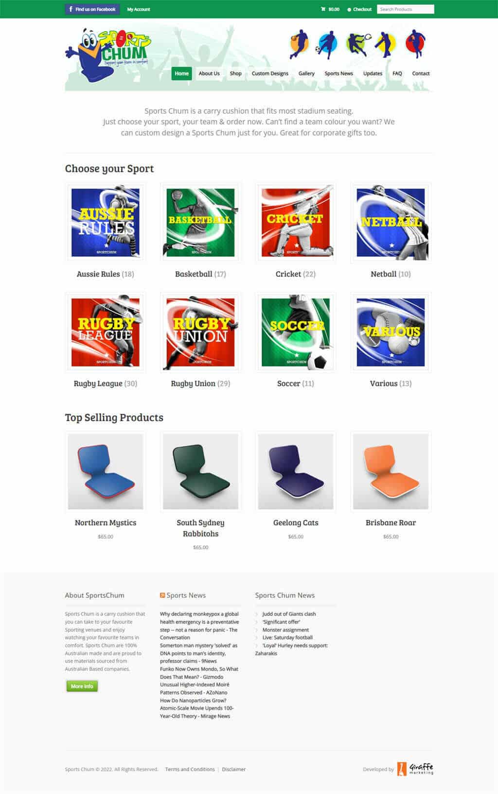 Ecommerce website designed for a vinyl manufacturing in Queensland